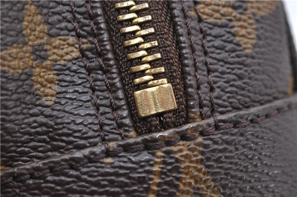 Auth Louis Vuitton Monogram Trousse Toilette 23 Clutch Hand Bag M47524 LV 1595D