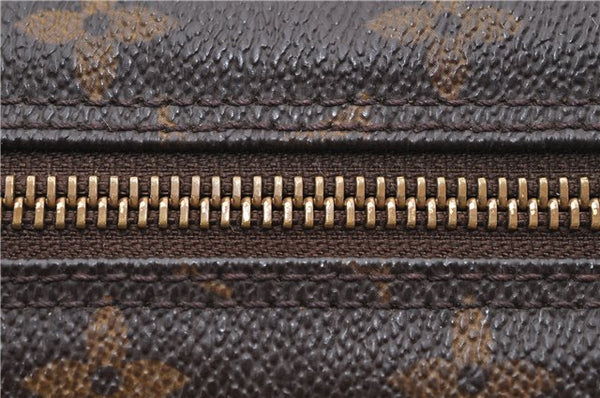 Auth Louis Vuitton Monogram Trousse Toilette 23 Clutch Hand Bag M47524 LV 1595D
