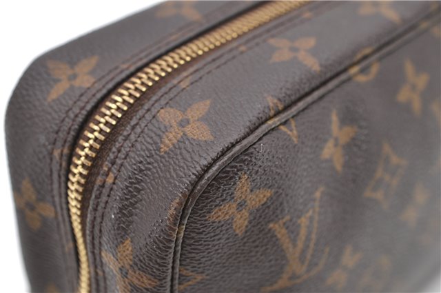 Auth Louis Vuitton Monogram Trousse Toilette 23 Clutch Hand Bag M47524 LV 1595D