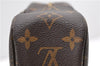 Auth Louis Vuitton Monogram Trousse Toilette 23 Clutch Hand Bag M47524 LV 1595D