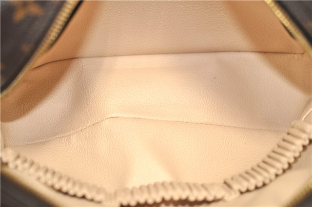 Auth Louis Vuitton Monogram Trousse Toilette 23 Clutch Hand Bag M47524 LV 1595D
