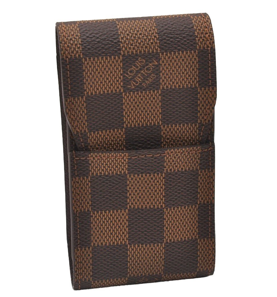 Authentic Louis Vuitton Damier Etui Cigarette Case N63024 LV 1595I