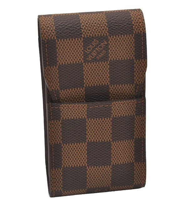 Authentic Louis Vuitton Damier Etui Cigarette Case N63024 LV 1595I