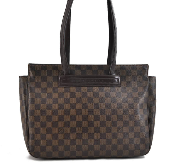 Authentic Louis Vuitton Damier Parioli PM Shoulder Tote Bag N51123 LV 1596D