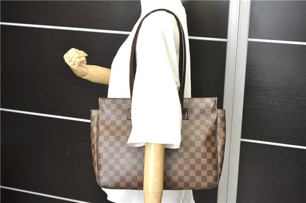 Authentic Louis Vuitton Damier Parioli PM Shoulder Tote Bag N51123 LV 1596D