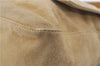 Authentic FENDI Mamma Baguette Shoulder Hand Bag Suede Leather Beige 1597D