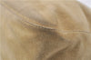 Authentic FENDI Mamma Baguette Shoulder Hand Bag Suede Leather Beige 1597D