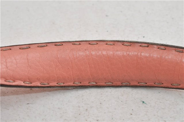 Authentic FENDI Selleria Shoulder Hand Bag Leather Pink 1598D