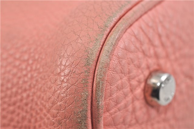 Authentic FENDI Selleria Shoulder Hand Bag Leather Pink 1598D