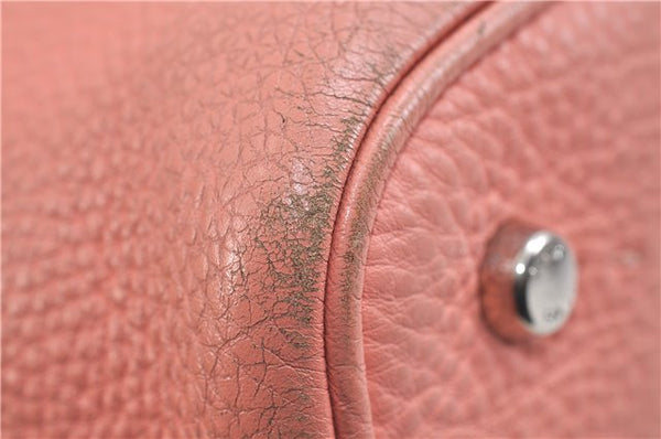 Authentic FENDI Selleria Shoulder Hand Bag Leather Pink 1598D