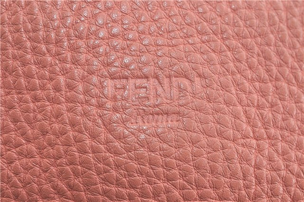 Authentic FENDI Selleria Shoulder Hand Bag Leather Pink 1598D