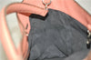 Authentic FENDI Selleria Shoulder Hand Bag Leather Pink 1598D