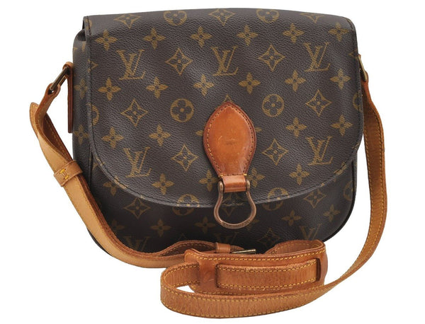 Authentic Louis Vuitton Monogram Saint Cloud GM M51242 Shoulder Cross Bag 1599I