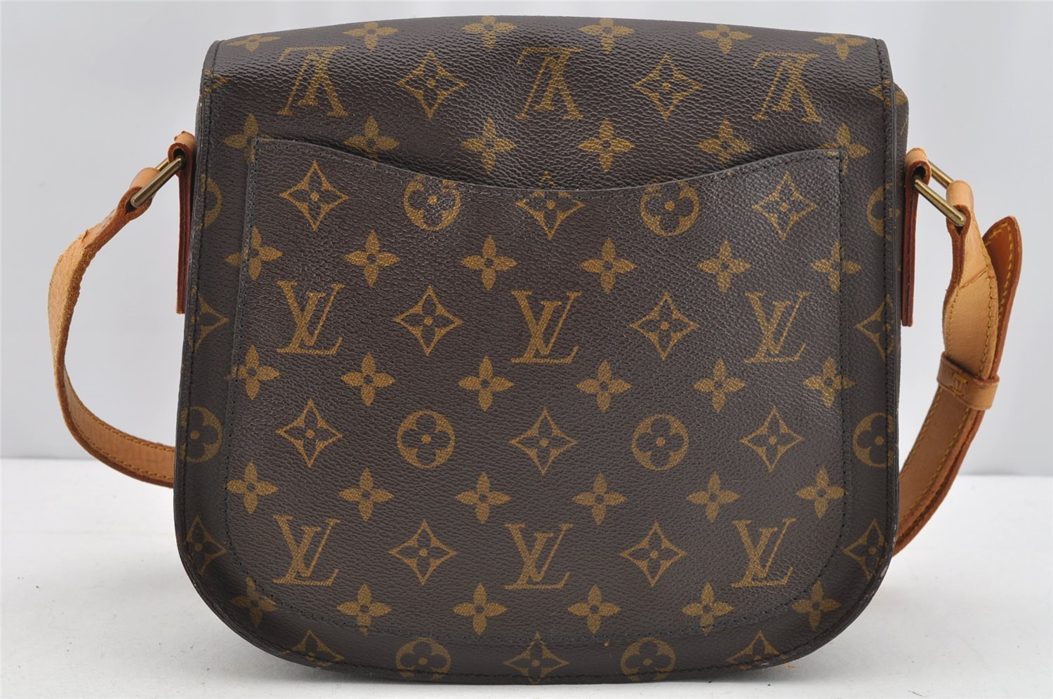 Authentic Louis Vuitton Monogram Saint Cloud GM M51242 Shoulder Cross Bag 1599I