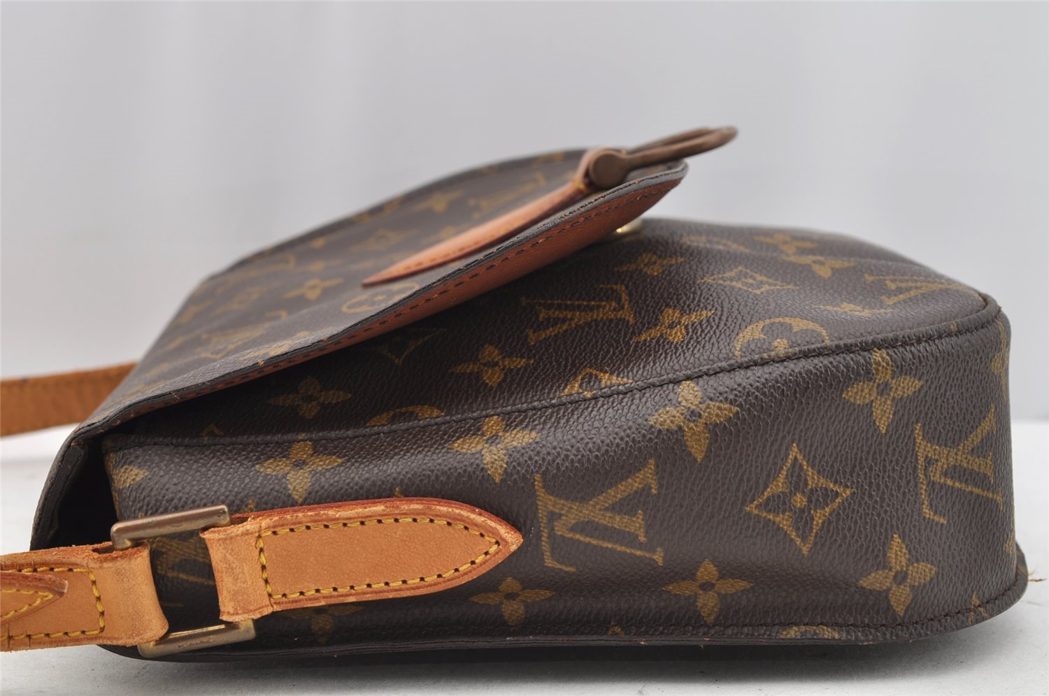 Authentic Louis Vuitton Monogram Saint Cloud GM M51242 Shoulder Cross Bag 1599I
