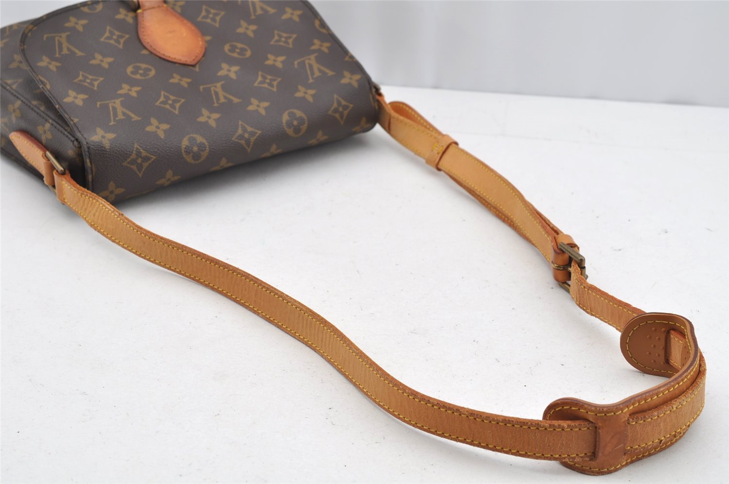 Authentic Louis Vuitton Monogram Saint Cloud GM M51242 Shoulder Cross Bag 1599I