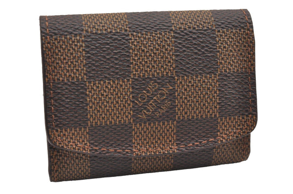 Authentic Louis Vuitton Damier Cufflinks Accessory Case Pouch M64681 LV 1600I