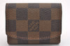 Authentic Louis Vuitton Damier Cufflinks Accessory Case Pouch M64681 LV 1600I