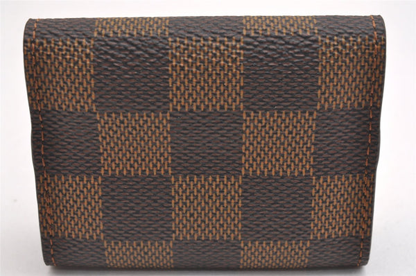 Authentic Louis Vuitton Damier Cufflinks Accessory Case Pouch M64681 LV 1600I