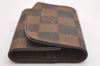 Authentic Louis Vuitton Damier Cufflinks Accessory Case Pouch M64681 LV 1600I