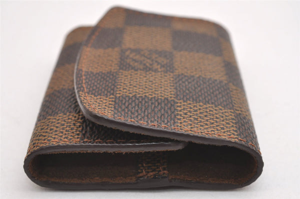 Authentic Louis Vuitton Damier Cufflinks Accessory Case Pouch M64681 LV 1600I