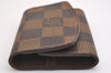 Authentic Louis Vuitton Damier Cufflinks Accessory Case Pouch M64681 LV 1600I