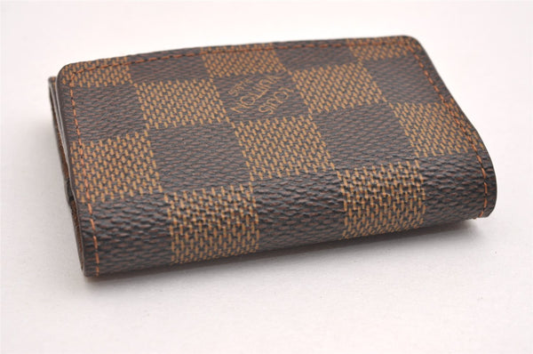 Authentic Louis Vuitton Damier Cufflinks Accessory Case Pouch M64681 LV 1600I