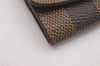 Authentic Louis Vuitton Damier Cufflinks Accessory Case Pouch M64681 LV 1600I