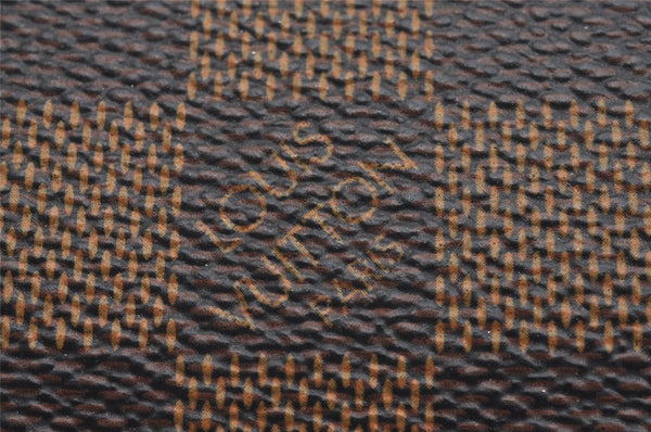 Authentic Louis Vuitton Damier Cufflinks Accessory Case Pouch M64681 LV 1600I