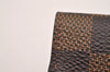 Authentic Louis Vuitton Damier Cufflinks Accessory Case Pouch M64681 LV 1600I