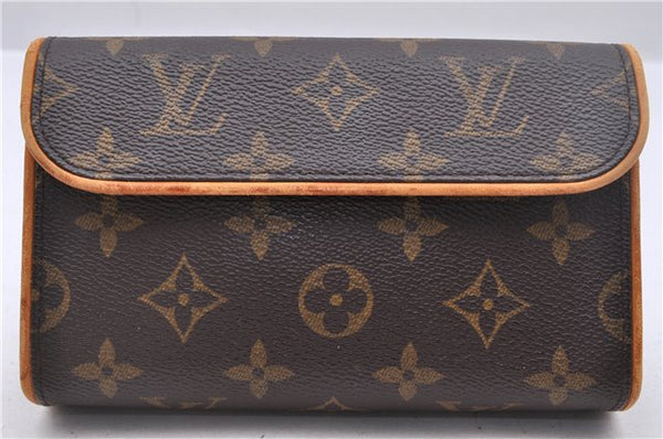 Authentic Louis Vuitton Monogram Pochette Florentine Clutch Bag M51855 LV 1601D