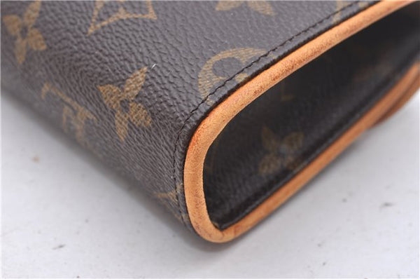 Authentic Louis Vuitton Monogram Pochette Florentine Clutch Bag M51855 LV 1601D