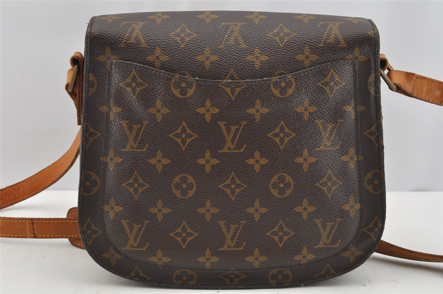 Authentic Louis Vuitton Monogram Saint Cloud GM M51242 Shoulder Cross Bag 1601I