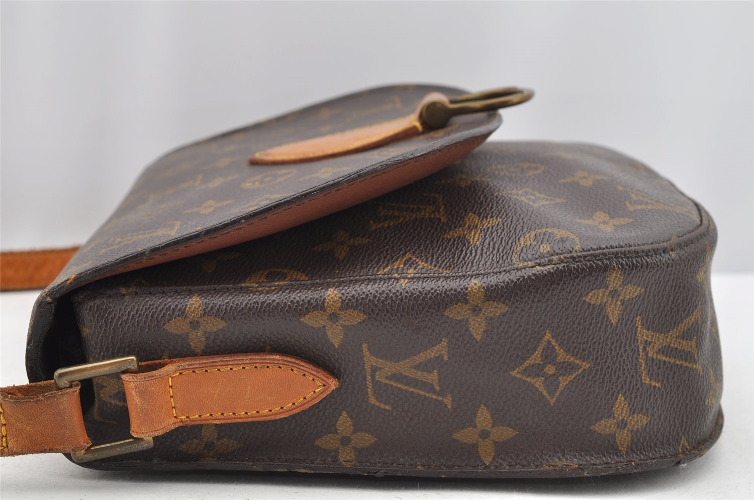 Authentic Louis Vuitton Monogram Saint Cloud GM M51242 Shoulder Cross Bag 1601I