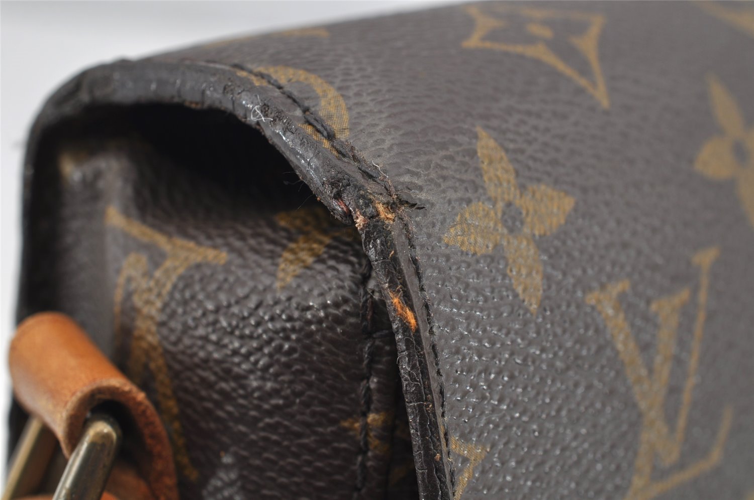 Authentic Louis Vuitton Monogram Saint Cloud GM M51242 Shoulder Cross Bag 1601I