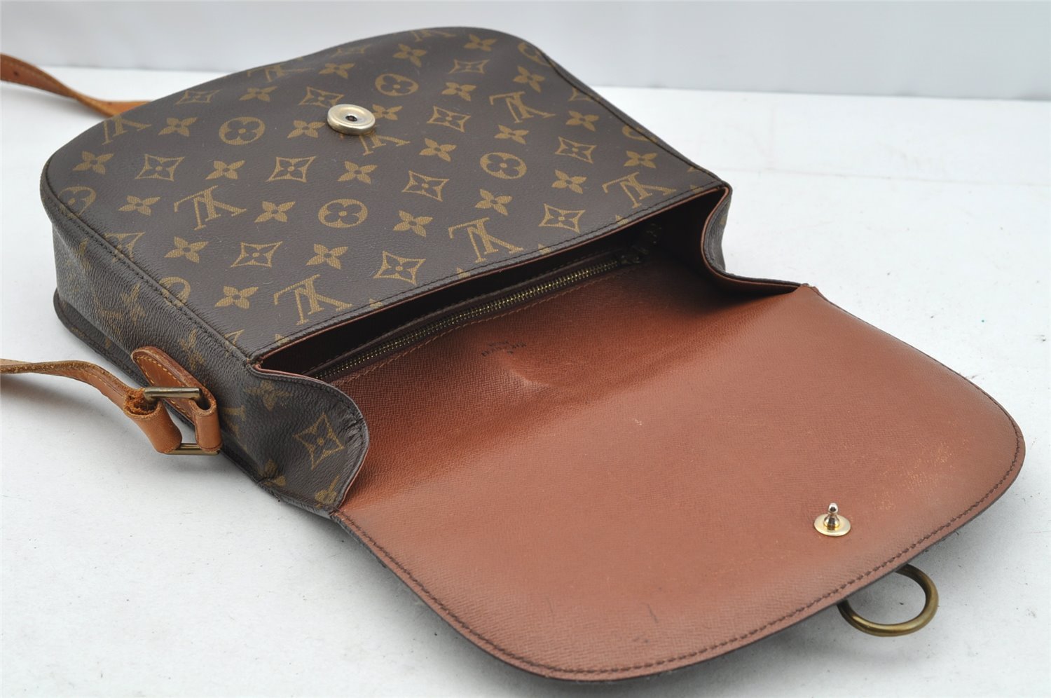 Authentic Louis Vuitton Monogram Saint Cloud GM M51242 Shoulder Cross Bag 1601I