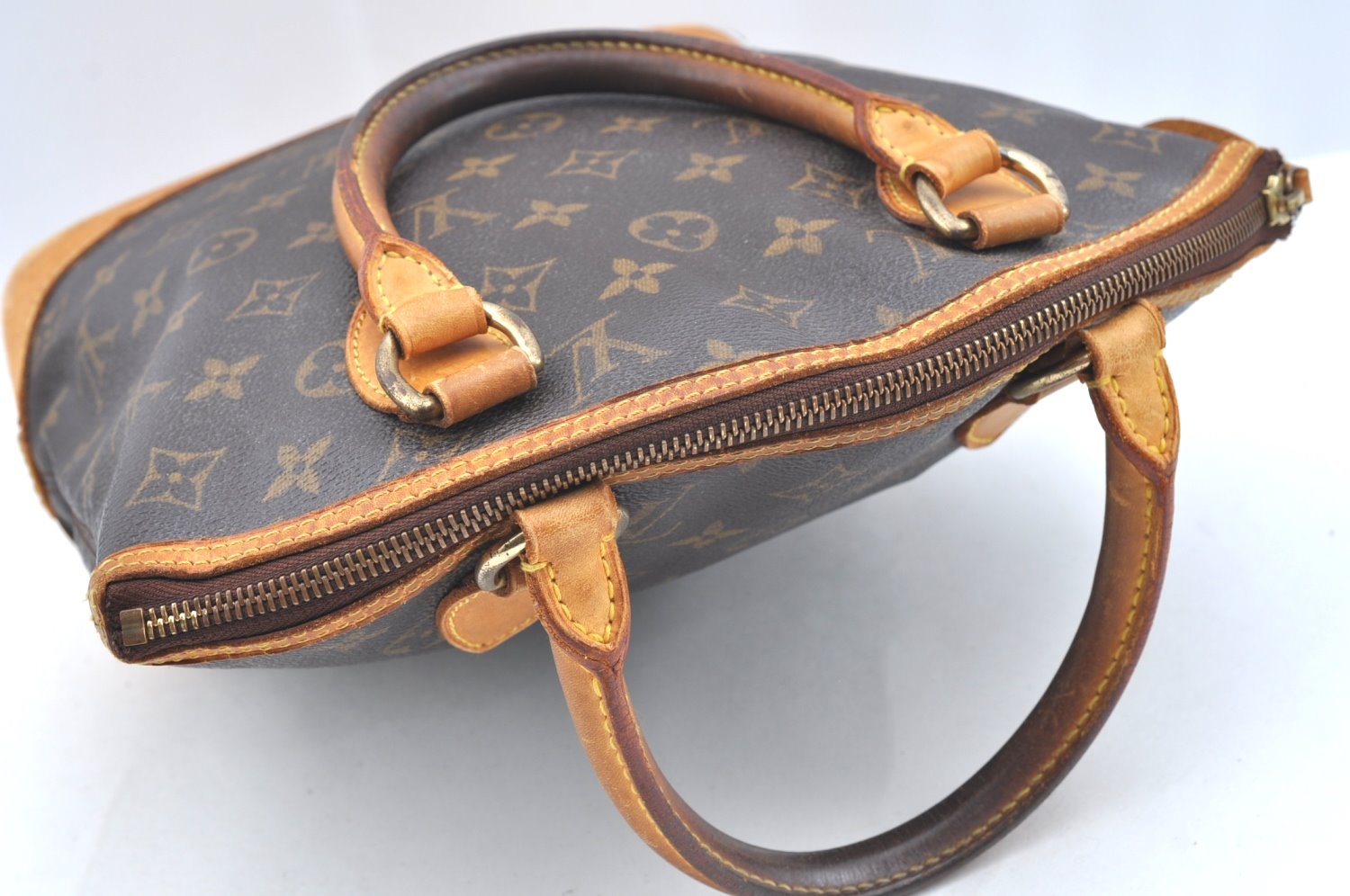 Authentic Louis Vuitton Monogram Lockit Hand Tote Bag Purse M40102 LV 1602H