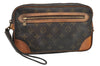 Authentic Louis Vuitton Monogram Marly Dragonne GM M51825 Clutch Hand Bag 1602I