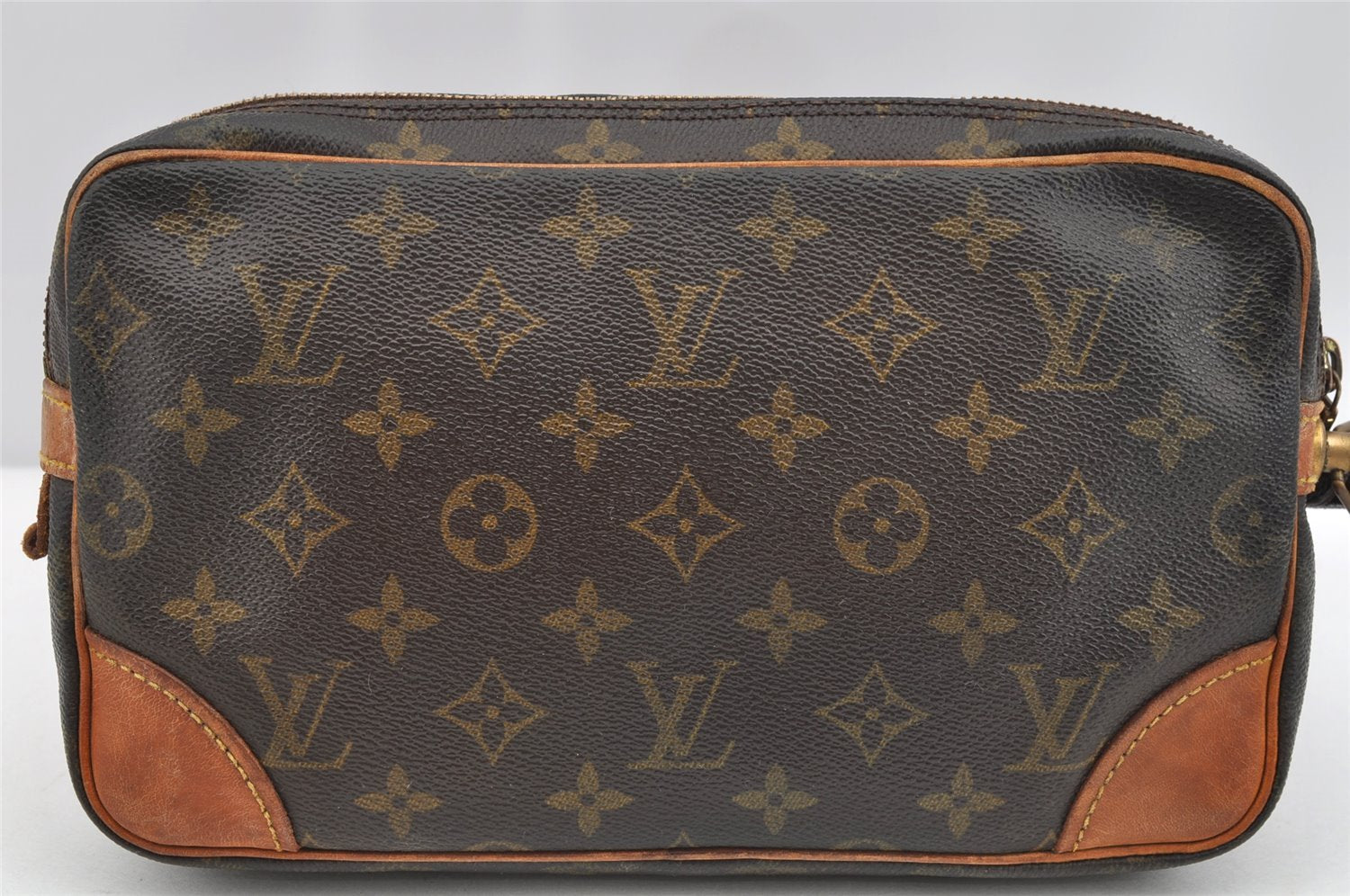 Authentic Louis Vuitton Monogram Marly Dragonne GM M51825 Clutch Hand Bag 1602I