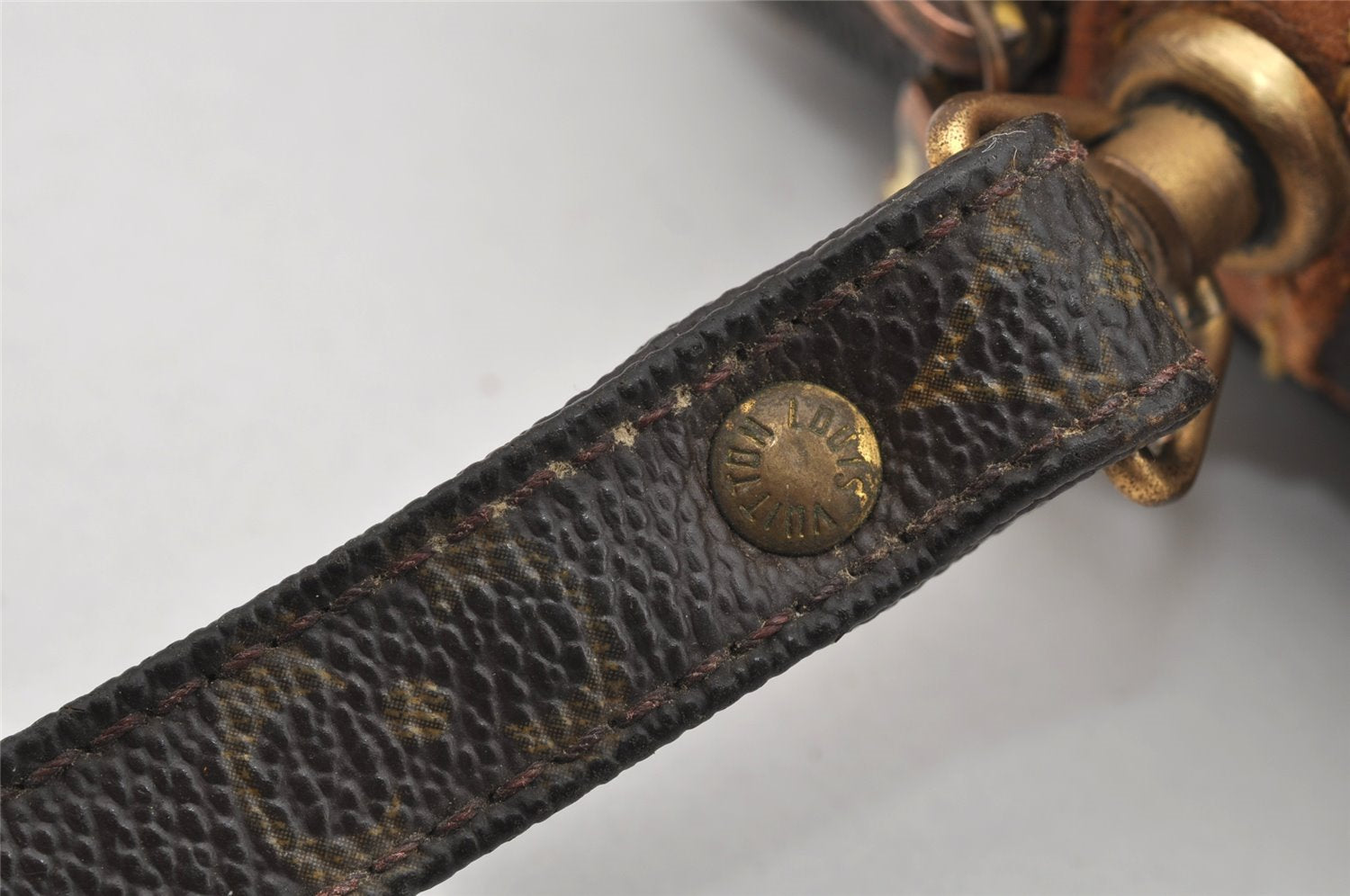 Authentic Louis Vuitton Monogram Marly Dragonne GM M51825 Clutch Hand Bag 1602I