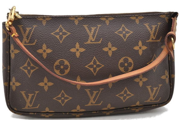 Authentic Louis Vuitton Monogram Pochette Accessoires Pouch M51980 LV Junk 1603D