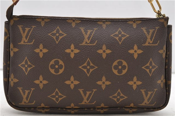 Authentic Louis Vuitton Monogram Pochette Accessoires Pouch M51980 LV Junk 1603D