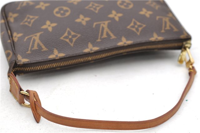 Authentic Louis Vuitton Monogram Pochette Accessoires Pouch M51980 LV Junk 1603D