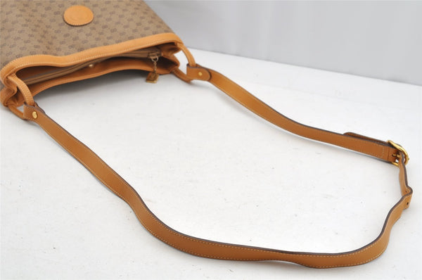 Authentic GUCCI Micro GG PVC Leather Shoulder Cross Body Bag Brown Junk 1603I