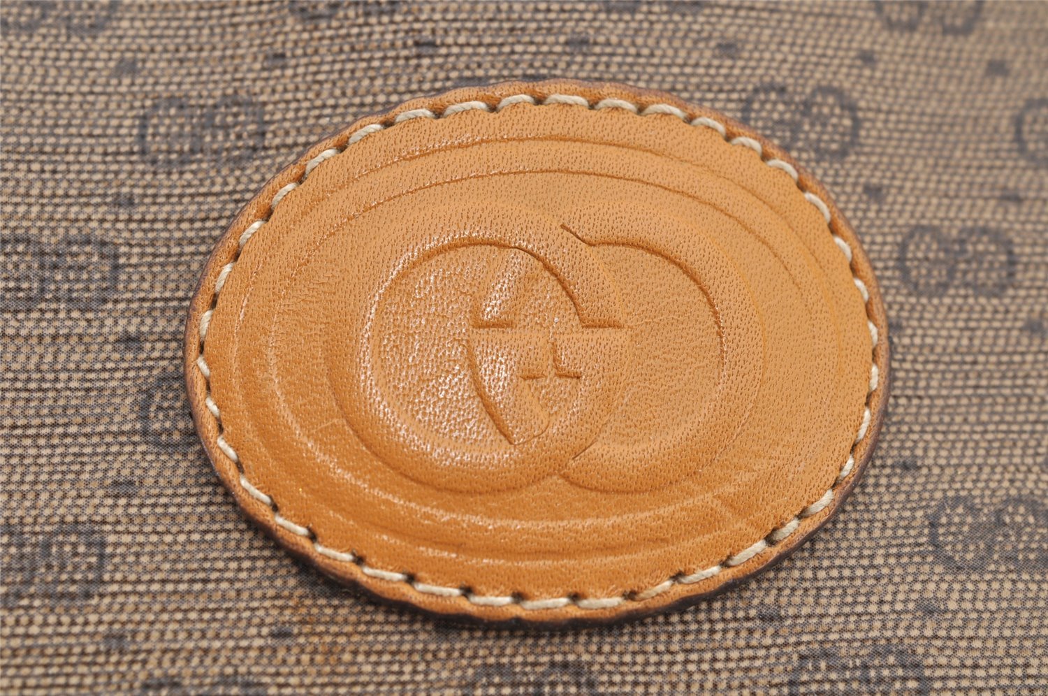 Authentic GUCCI Micro GG PVC Leather Shoulder Cross Body Bag Brown Junk 1603I