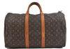 Authentic Louis Vuitton Monogram Keepall 50 Boston Bag M41426 LV 1604D