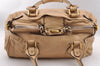 Authentic Chloe Paddington Vintage Leather Shoulder Hand Bag Purse Beige 1604I