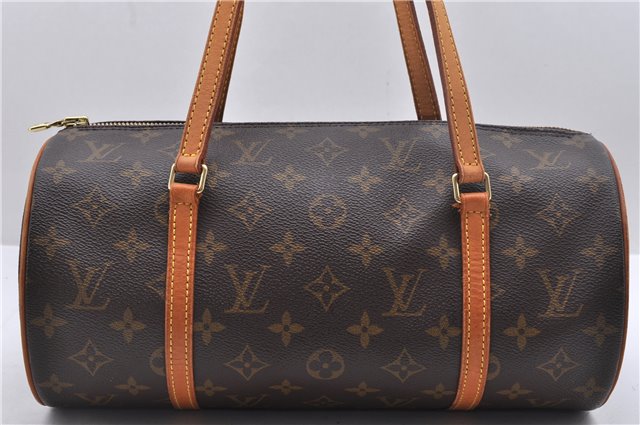 Authentic Louis Vuitton Monogram Papillon 30 Hand Bag M51385 LV 1605D