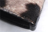 Authentic Ferragamo Gancini Unborn Calf Leather Hand Tote Bag Brown 1605E