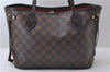 Authentic Louis Vuitton Damier Neverfull PM Tote Bag N51109 LV 1606D